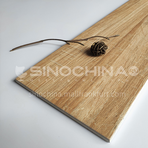 Nordic all-ceramic wood grain tile living room balcony floor tile-MY1022 200mm*1000mm